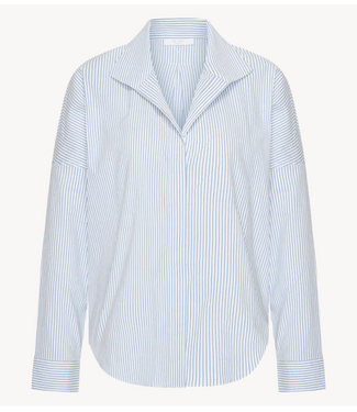 BY-BAR Blouse jule stripe blouse blue seer stripe