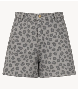 BY-BAR Broek june grey cheetah shorts grey cheetah