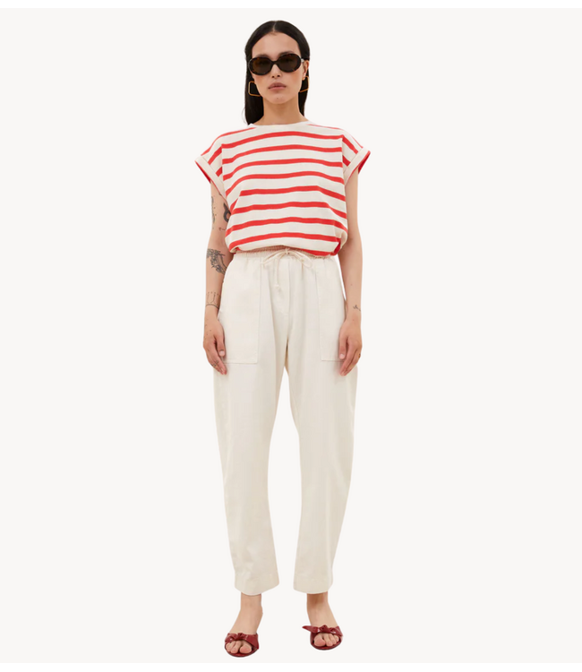 BY-BAR Top tobi stripe top poppy red stripe