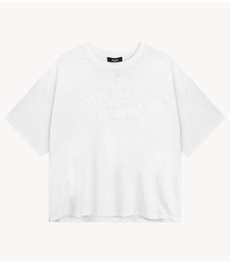 Alix The Label T-shirt ladies knitted slub t-shirt soft white