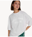 Alix The Label T-shirt ladies knitted slub t-shirt soft white