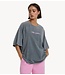 Alix The Label Top ladies knitted raglan t-shirt LIGHT GREY