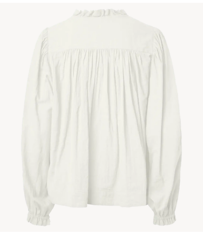 YAS Blouse YASBREEZE LS SHIRT S. Star White