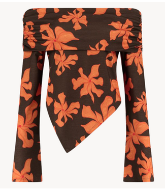HARPER & YVE Top JESSE-LS WILD FLOWER ORANGE
