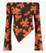 HARPER & YVE Top JESSE-LS WILD FLOWER ORANGE