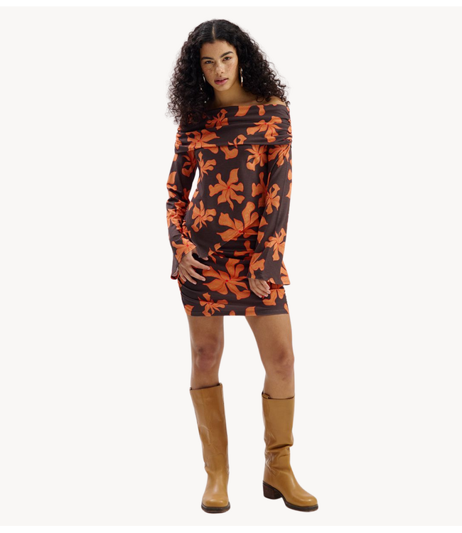 HARPER & YVE Top JESSE-LS WILD FLOWER ORANGE