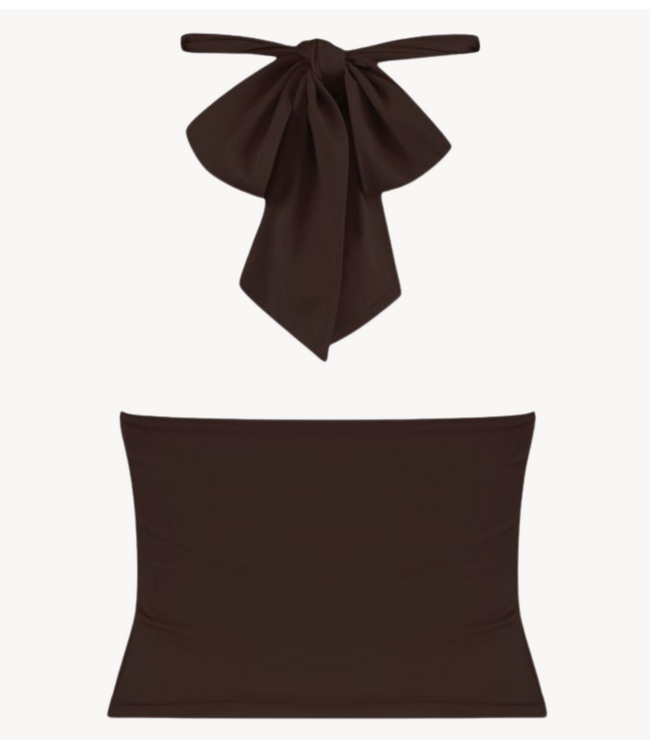 HARPER & YVE Top MORRIS-SS SADDLE BROWN