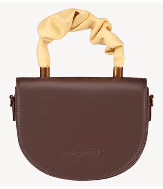 HARPER & YVE Tas JACE-BAG SADDLE BROWN/ LIGHT YELLOW