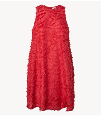 YAS Jurk YASPARIA SL DRESS S. NOOS Poinsettia