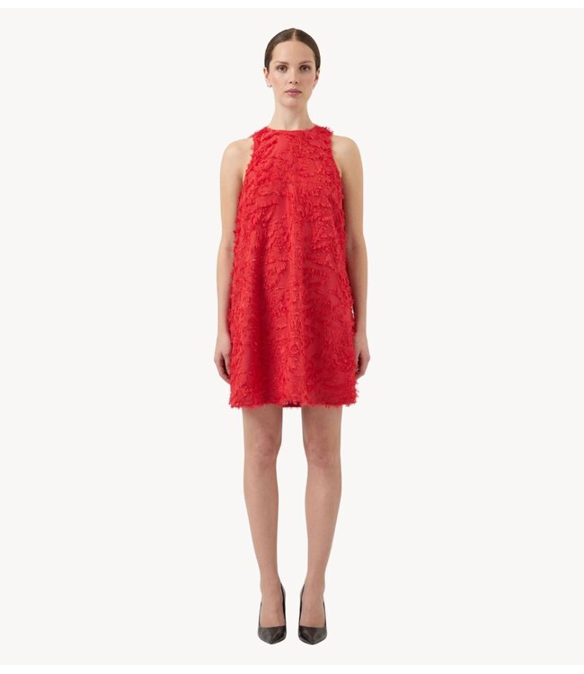 YAS Jurk YASPARIA SL DRESS S. NOOS Poinsettia