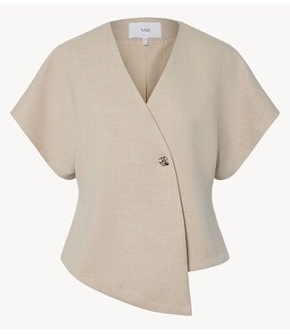 YAS Blazer YASCOMIRA SS BLAZER S. Oatmeal