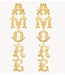 Anna+Nina Oorbel Amore Studs Gold Plated