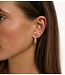 Anna+Nina Oorbel Single Pescare Stud Gold Plated