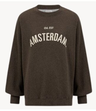 OU. Trui Sweater Rue de Buci Amsterdam Mocha