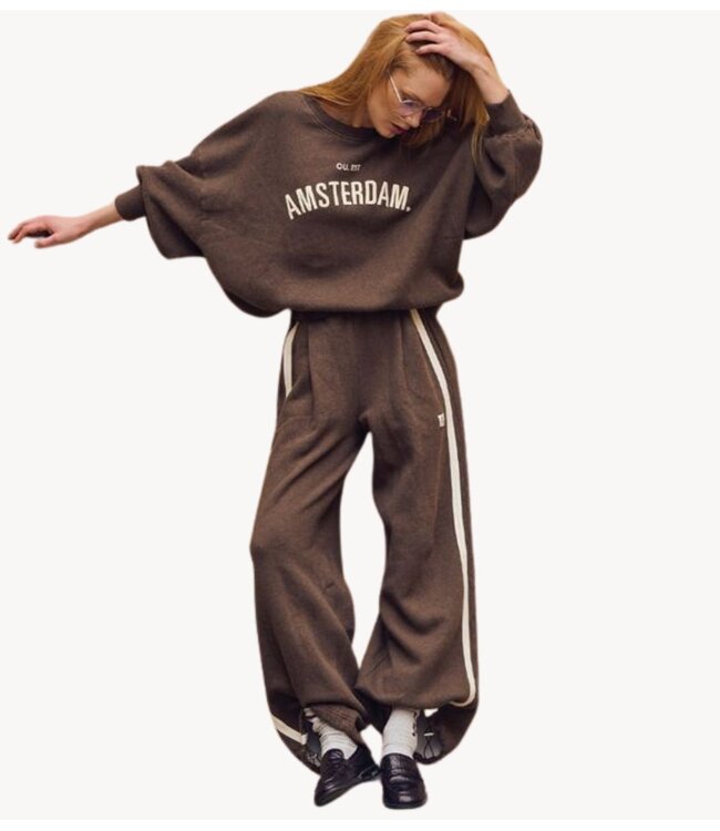 OU. Trui Sweater Rue de Buci Amsterdam Mocha