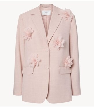 YAS Blazer YASMIMI LS FLOWER BLAZER rose smoke