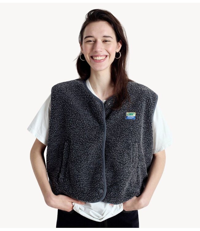 American Vintage Gilet HOKTOWN ANTHRACITE CHINE