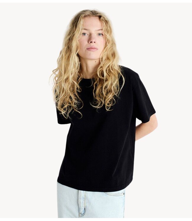 American Vintage T-shirt  FIZVALLEY VINTAGE BLACK