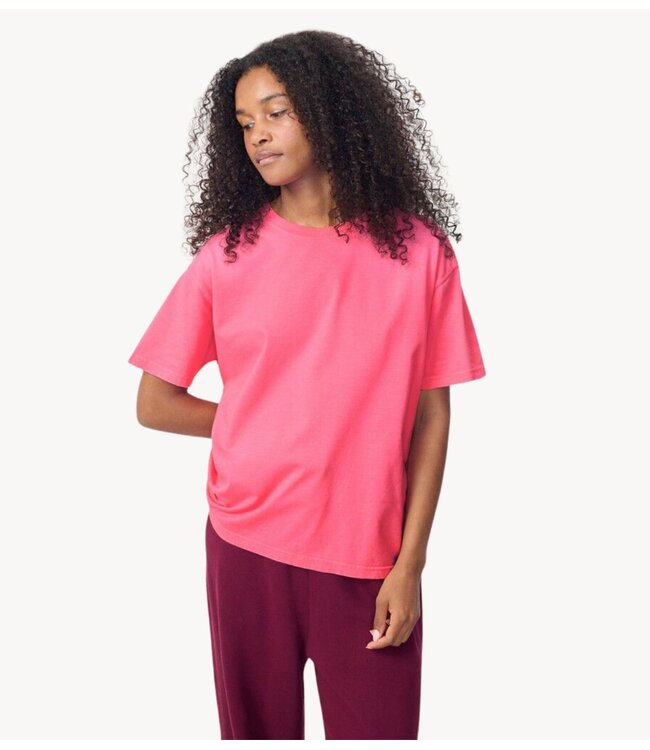 American Vintage T-shirt  FIZVALLEY ROSE FLUO