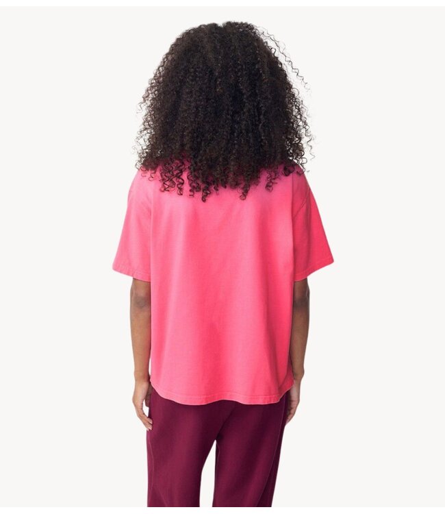 American Vintage T-shirt  FIZVALLEY ROSE FLUO