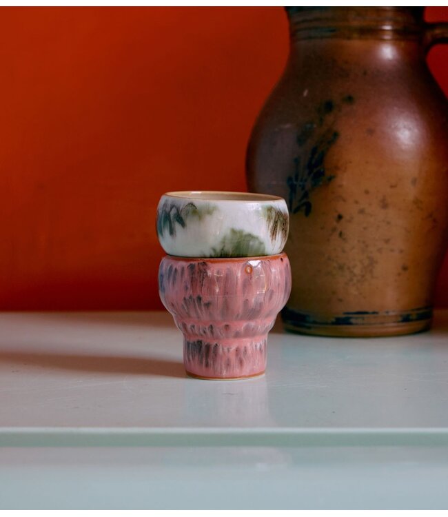 HKLIVING Mok 70s ceramics: lungo mugs expression, set of 2