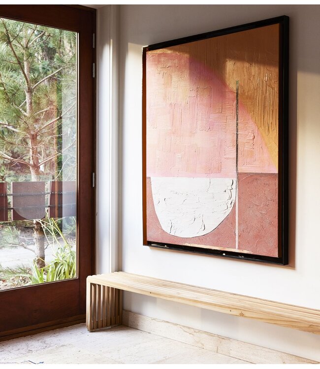 HKLIVING Wanddecoratie framed artwork 'roseate hues' 107x127 cm