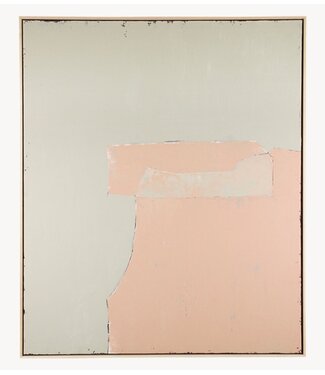 HKLIVING Wanddecoratie abstract painting olive/nude (100x120)