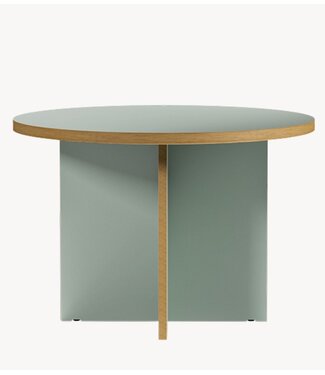 HKLIVING Tafel Dining table, pale green, round 110cm