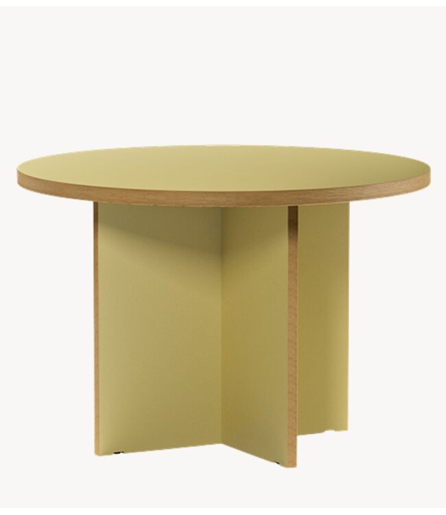HKLIVING Tafel Dining table, olive, round 110cm