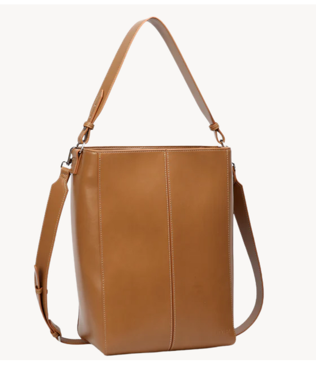 HVISK Tas CASSET GLOSSY STRUCTURE Brown Amber