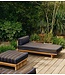 HKLIVING Daybed Outdoor daybed teak, burnt sky