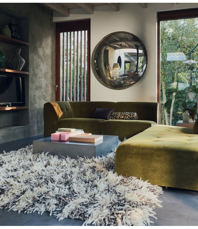 HKLIVING Vloerkleed Shaggy rug, checkers (200x300cm)