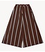 10DAYS Broek wide leg pants stripes deep brown