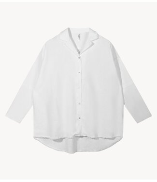 10DAYS Blouse cotton linen blouse white