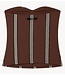 10DAYS Top strapless top stripes deep brown