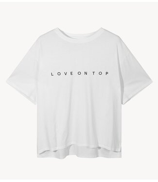 10DAYS T-shirt love tee white