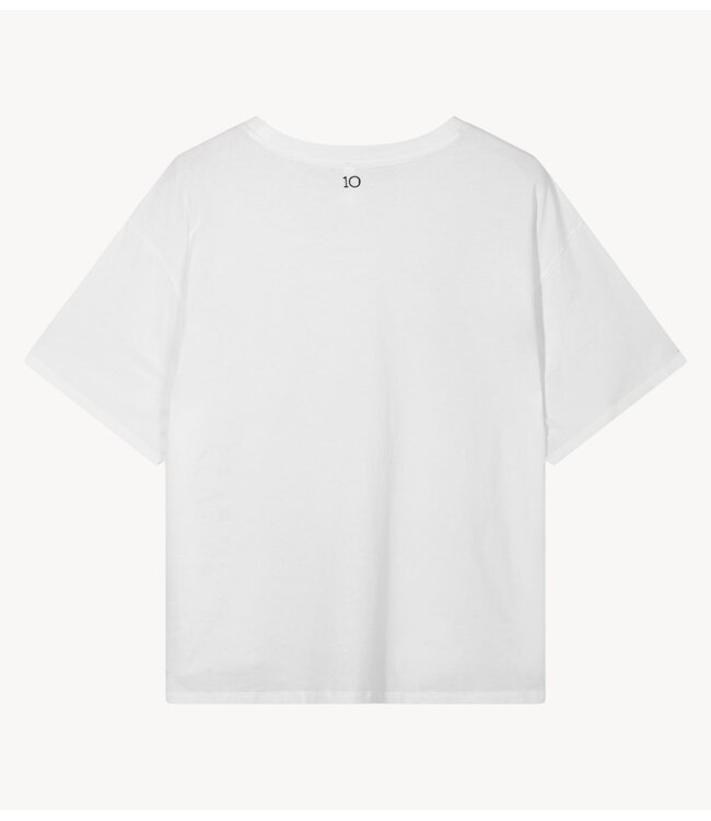10DAYS T-shirt love tee white