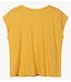 10DAYS Top cotton linen tee mango