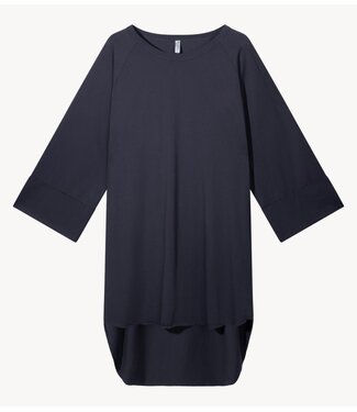 10DAYS Jurk jersey logo dress steel blue