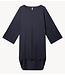 10DAYS Jurk jersey logo dress steel blue