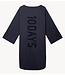 10DAYS Jurk jersey logo dress steel blue