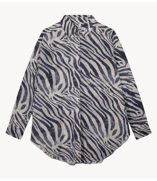 10DAYS Blouse blouse zebra voile light vanilla