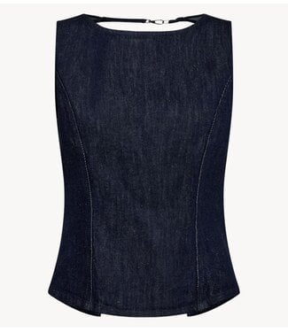 Copenhagen Muse Top CMJALYNN-TOP DARK BLUE DENIM