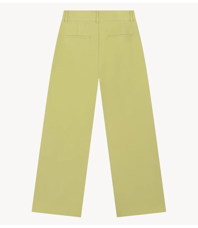 Refined Department Broek ladies woven relaxed classic pants PUCK MATCHA