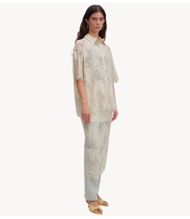 EDITED Blouse Bella Shirt Almond Milk