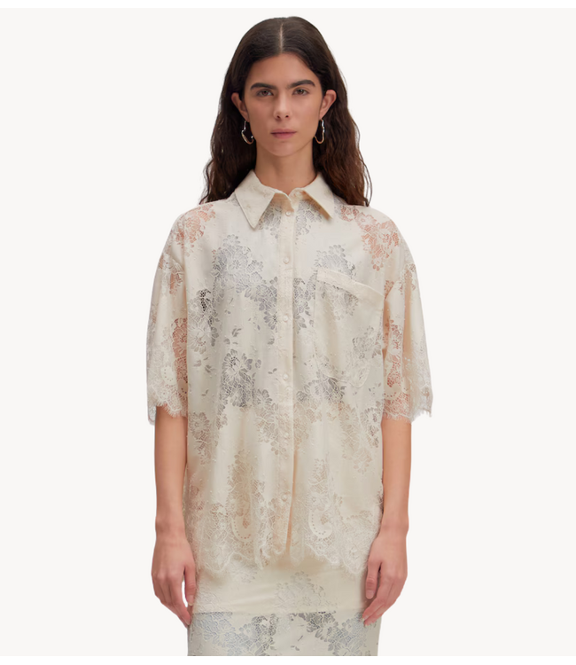 EDITED Blouse Bella Shirt Almond Milk