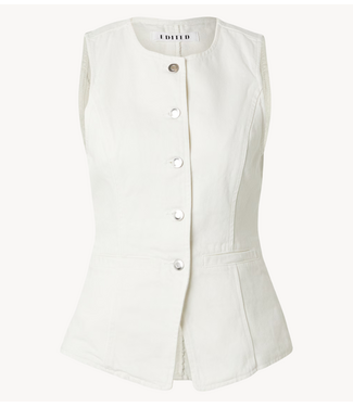EDITED Vest Lyla Denim Vest White