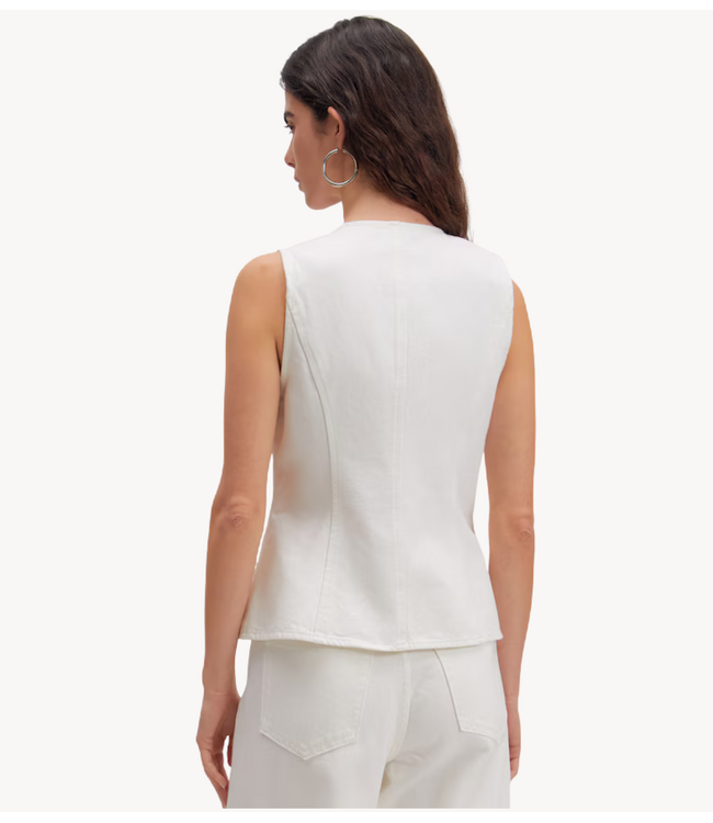 EDITED Vest Lyla Denim Vest White