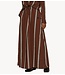 10DAYS Broek wide leg pants stripes deep brown