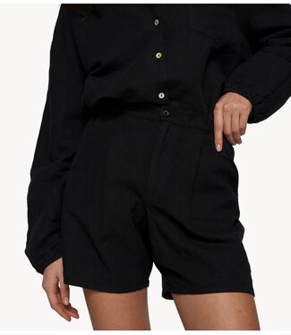 10DAYS Broek wide shorts linen black